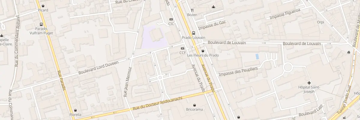 Plan du 230 Av du Prado à Marseille 8e Arrondissement