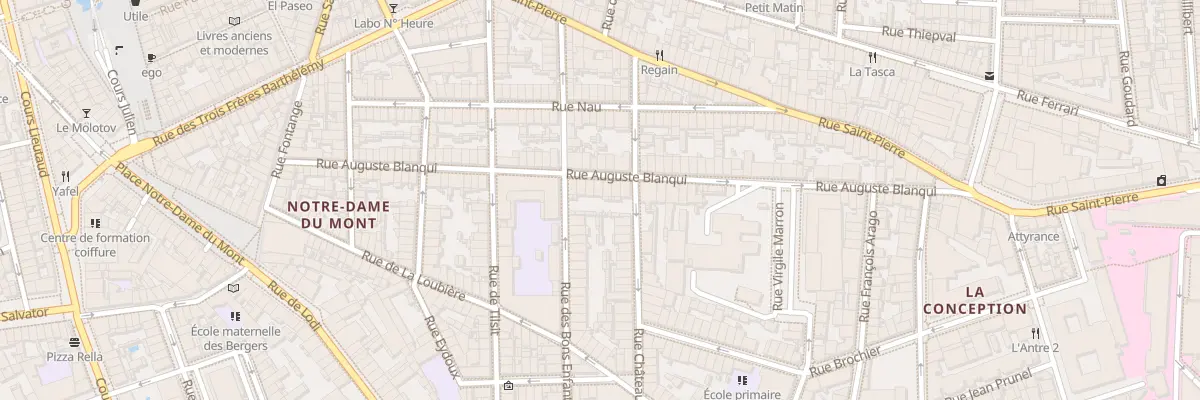 Plan du 72 Rue auguste blanqui à Marseille 6e Arrondissement
