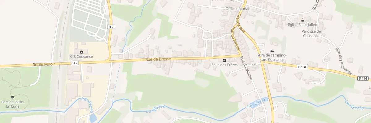 Plan du 20 Rue de Bresse à Cousance