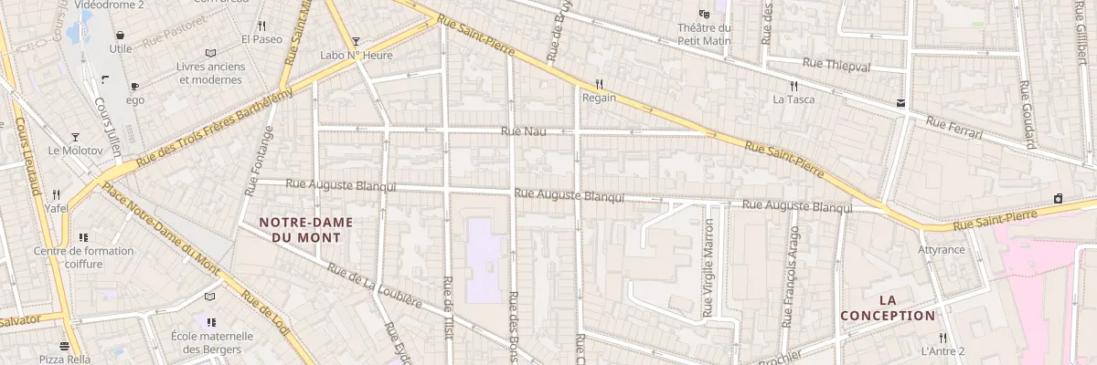 Plan du 63 Rue auguste blanqui à Marseille 6e Arrondissement