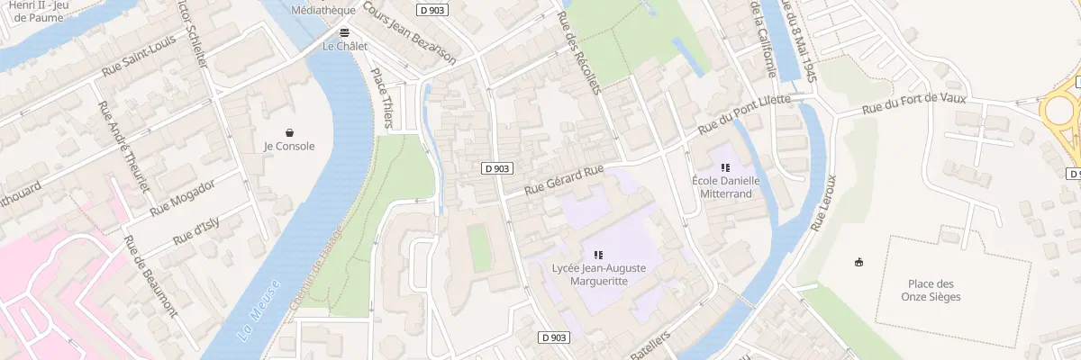 Plan du 1B Rue Gerard Rue à Verdun