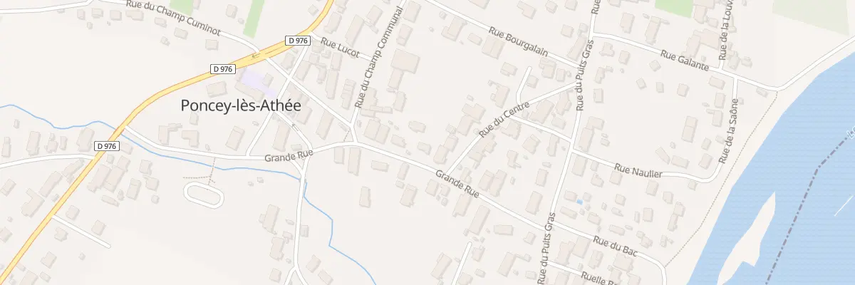 Plan du 9A Grande Rue à Poncey-lès-Athée