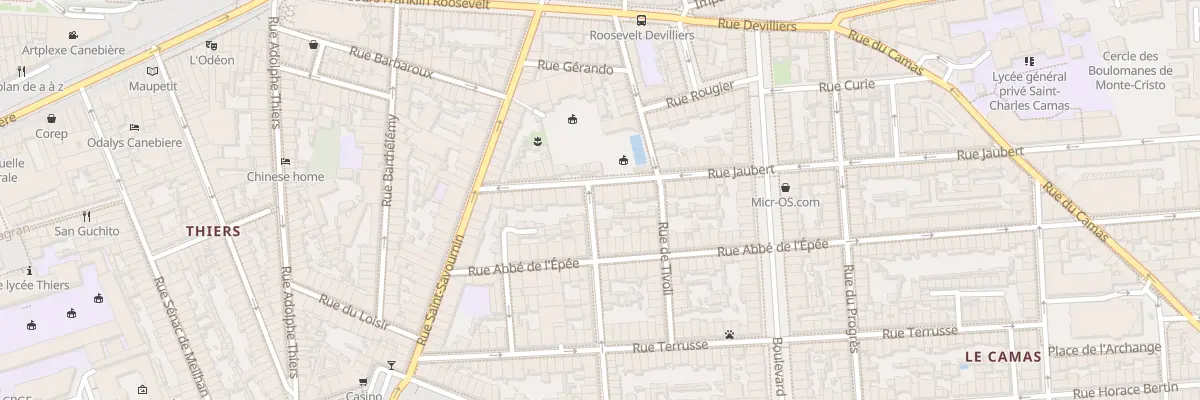 Plan du 20 Rue jaubert à Marseille 5e Arrondissement