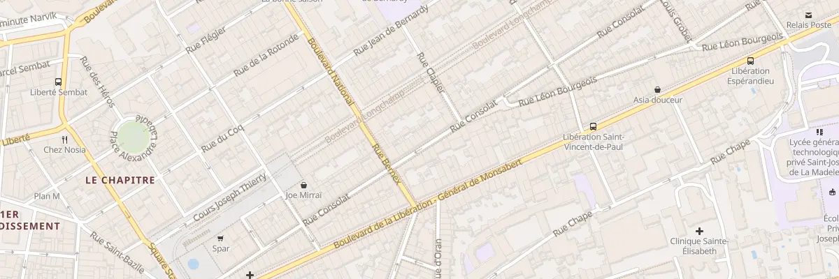 Plan du 55 Rue consolat à Marseille 1er Arrondissement