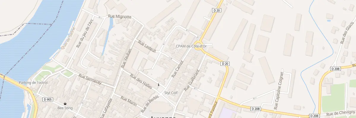 Plan du 10 Rue Carnot à Auxonne