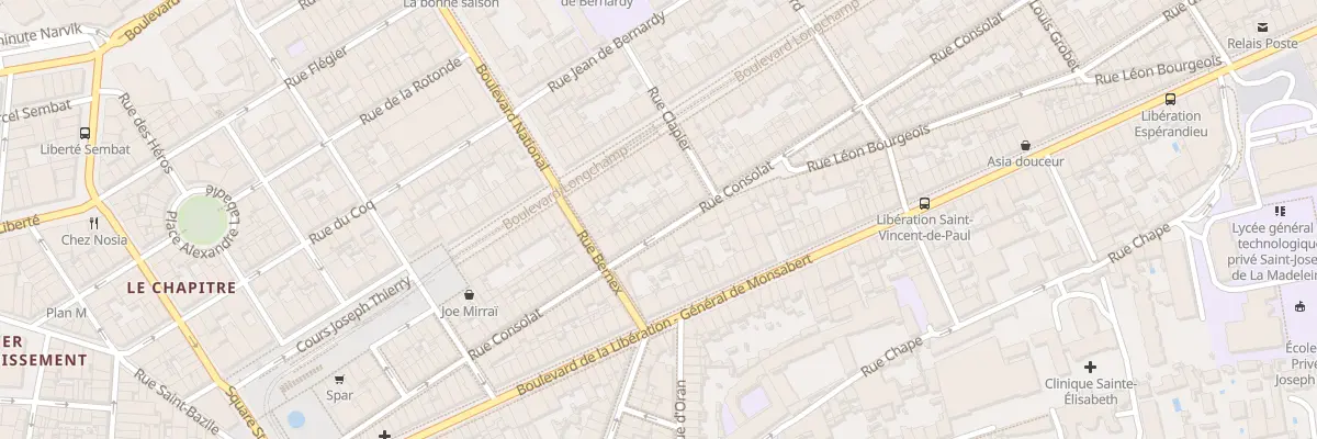 Plan du 57 Rue consolat à Marseille 1er Arrondissement