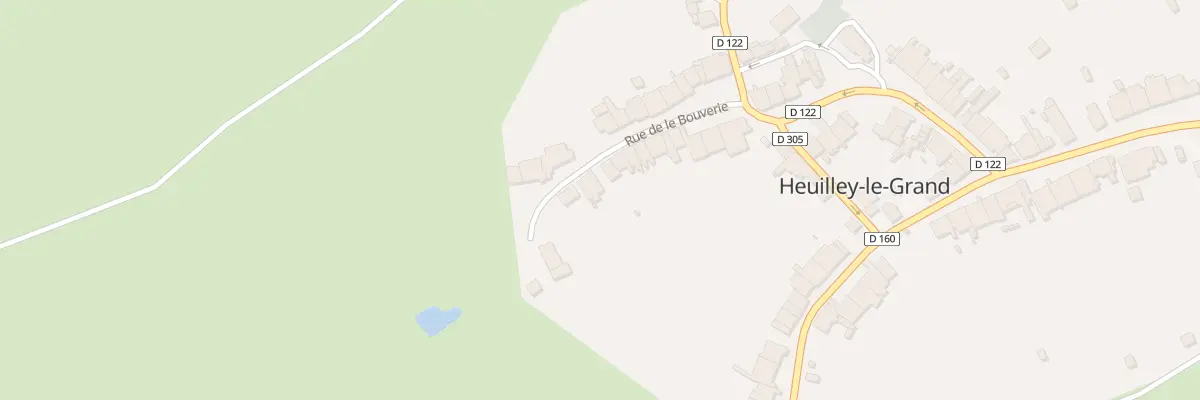 Plan du 23 Rue de la Bouverie à Heuilley-le-Grand