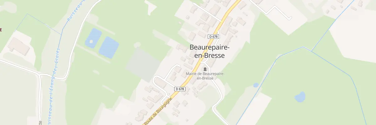 Plan du 340 Rte de Bourgogne à Beaurepaire-en-Bresse