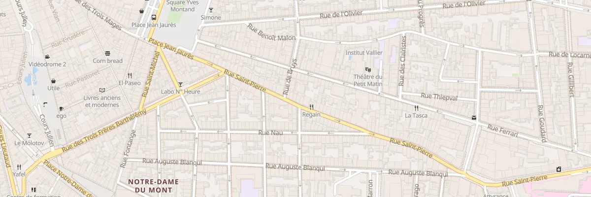 Plan du 45 Rue saint pierre à Marseille 5e Arrondissement