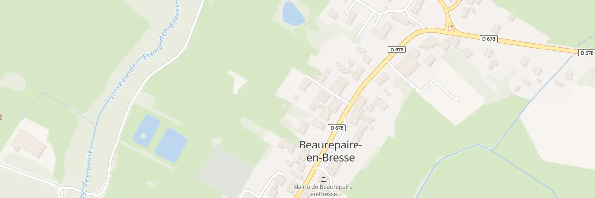 Plan du 240 Rte de Bourgogne à Beaurepaire-en-Bresse