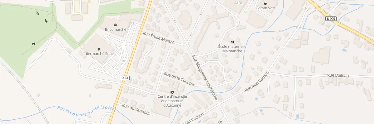 Plan du 5 Rue Marguerite Malmanche à Auxonne