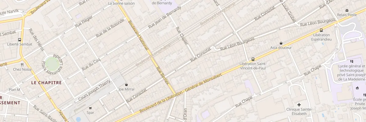 Plan du 61 Rue consolat à Marseille 1er Arrondissement
