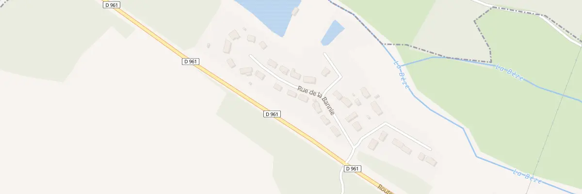 Plan du 9 Lot sur la Beze à Vonges