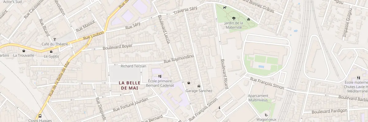 Plan du 22 Rue raymondino à Marseille 3e Arrondissement