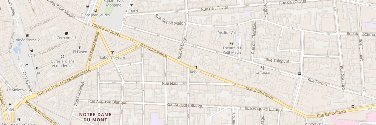 Plan du 47 Rue saint pierre à Marseille 5e Arrondissement