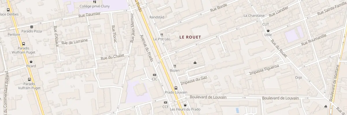 Plan du 185 Av du Prado à Marseille 8e Arrondissement