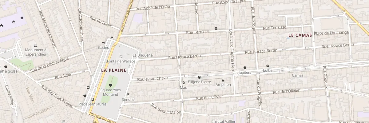 Plan du 34 Rue horace bertin à Marseille 5e Arrondissement