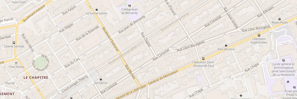 Plan du 48 Bd Longchamp à Marseille 1er Arrondissement