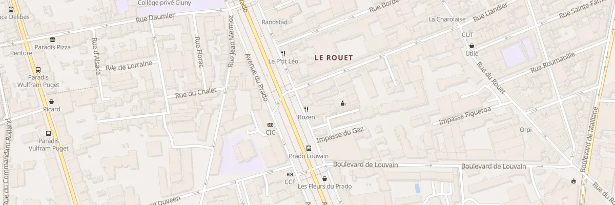 Plan du 187 Av du Prado à Marseille 8e Arrondissement