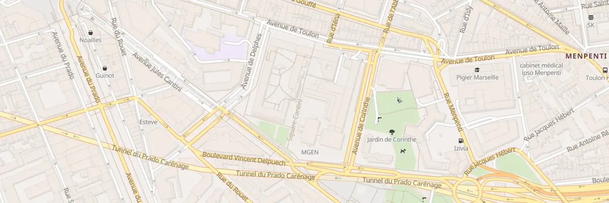 Plan du 6 Sq Cantini à Marseille 6e Arrondissement