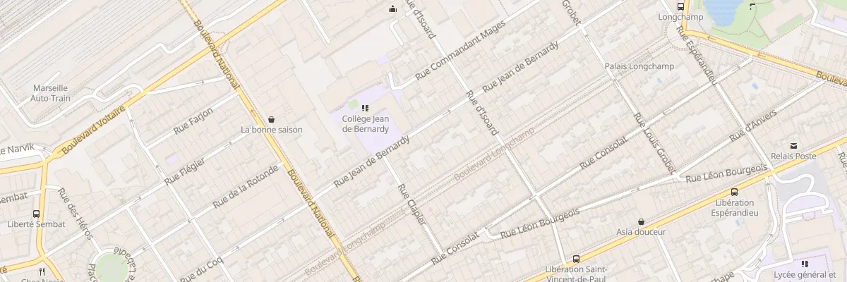 Plan du 34 Rue jean de bernardy à Marseille 1er Arrondissement