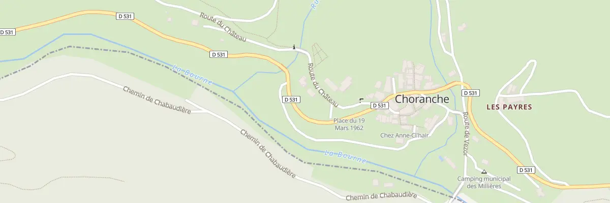 Plan du 105 Rte du Château à Choranche
