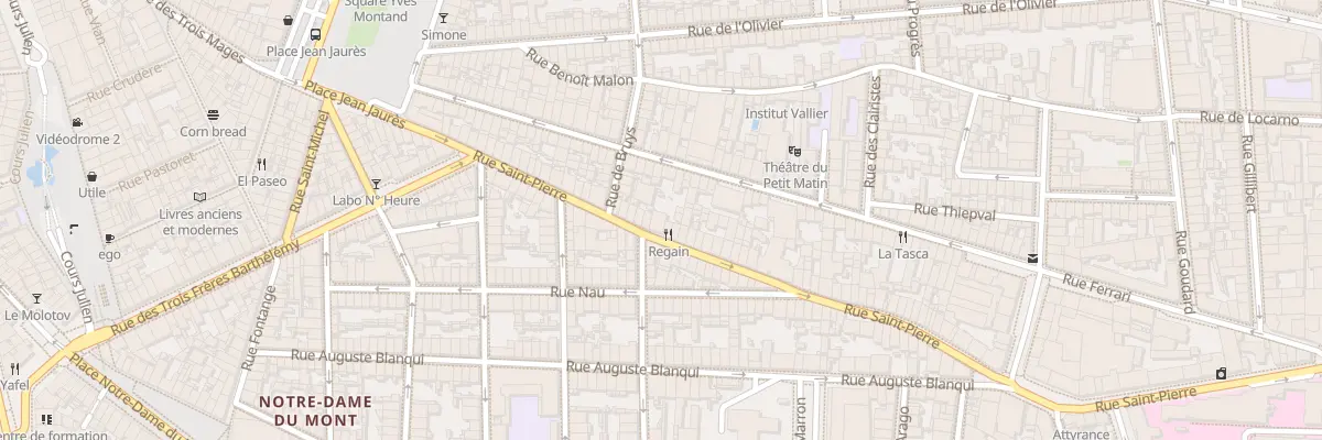 Plan du 51 Rue saint pierre à Marseille 5e Arrondissement