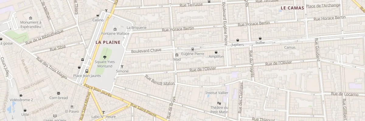 Plan du 34 Bd Chave à Marseille 5e Arrondissement