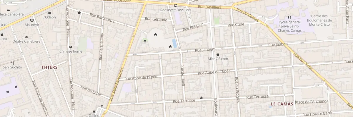 Plan du 30 Rue jaubert à Marseille 5e Arrondissement