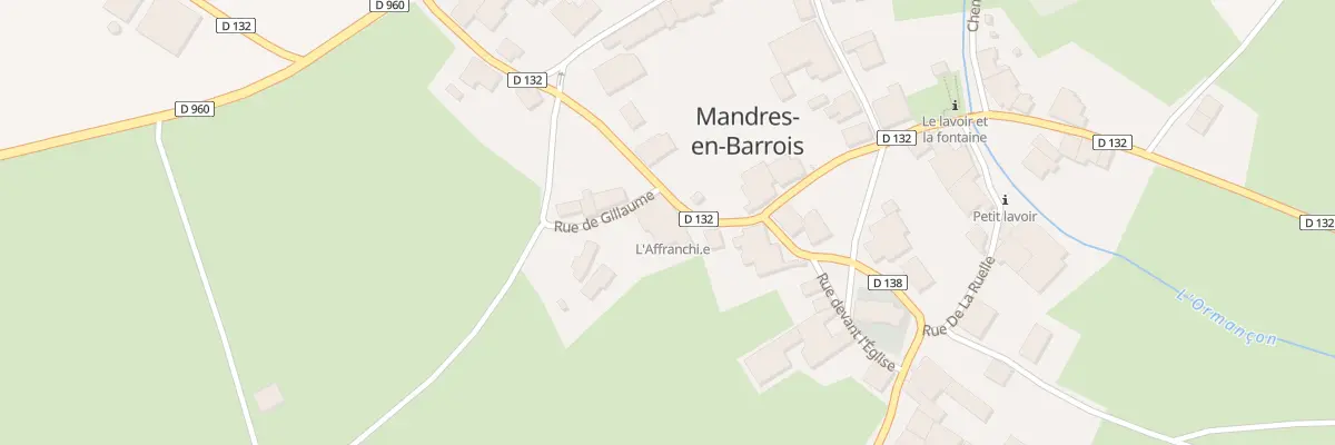 Plan du 1 Rue de la Croix à Mandres-en-Barrois