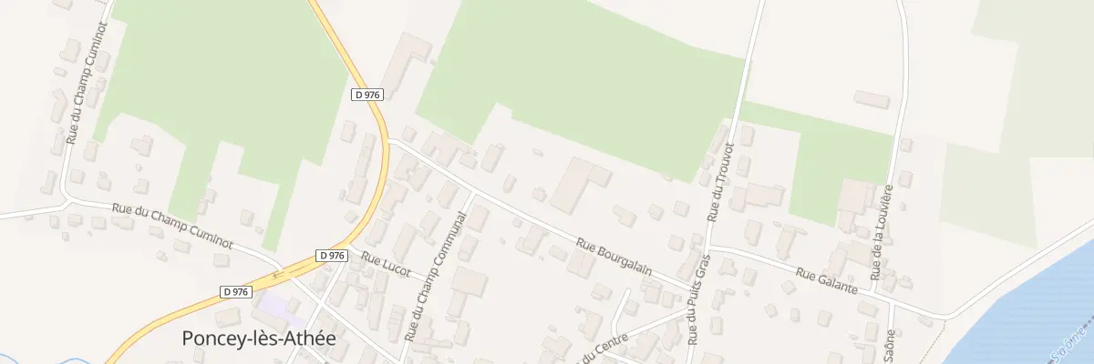Plan du 13 Rue Bourgalin à Poncey-lès-Athée
