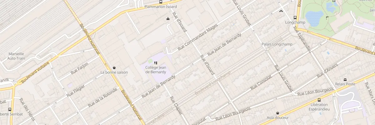 Plan du 47 Rue jean de bernardy à Marseille 1er Arrondissement