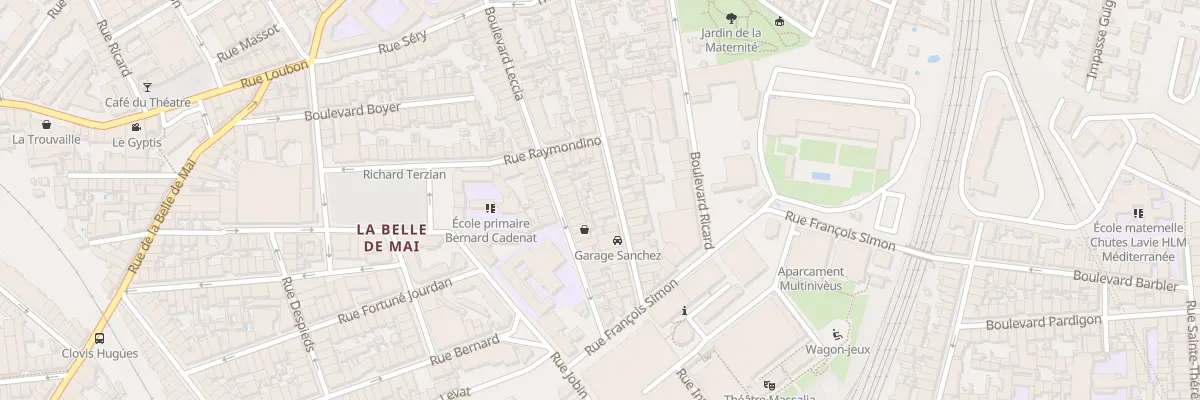 Plan du 25 Bd Allemand à Marseille 3e Arrondissement