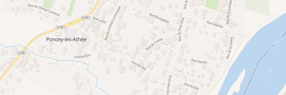 Plan du 5 Rue du Centre à Poncey-lès-Athée