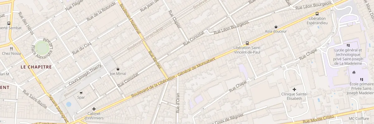 Plan du 85 Bd de la Liberation à Marseille 1er Arrondissement