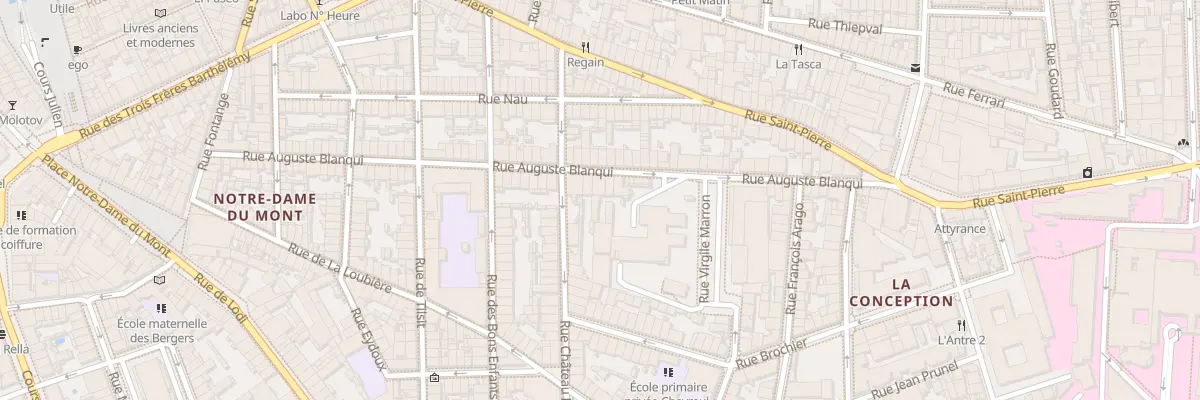 Plan du 84 Rue auguste blanqui à Marseille 5e Arrondissement
