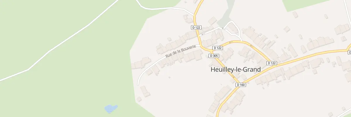 Plan du 13 Rue de la Bouverie à Heuilley-le-Grand