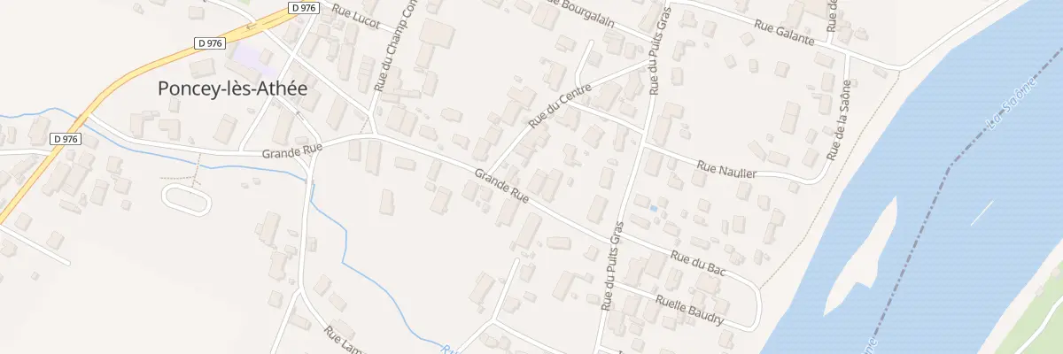 Plan du 11 Grande Rue à Poncey-lès-Athée