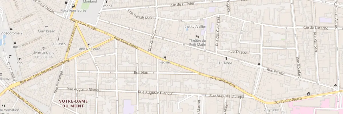 Plan du 59 Rue saint pierre à Marseille 5e Arrondissement