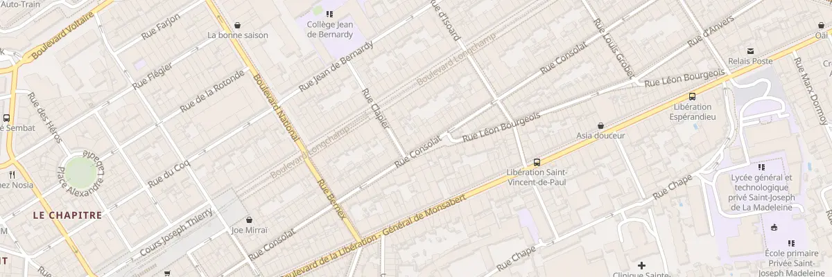 Plan du 73 Rue consolat à Marseille 1er Arrondissement