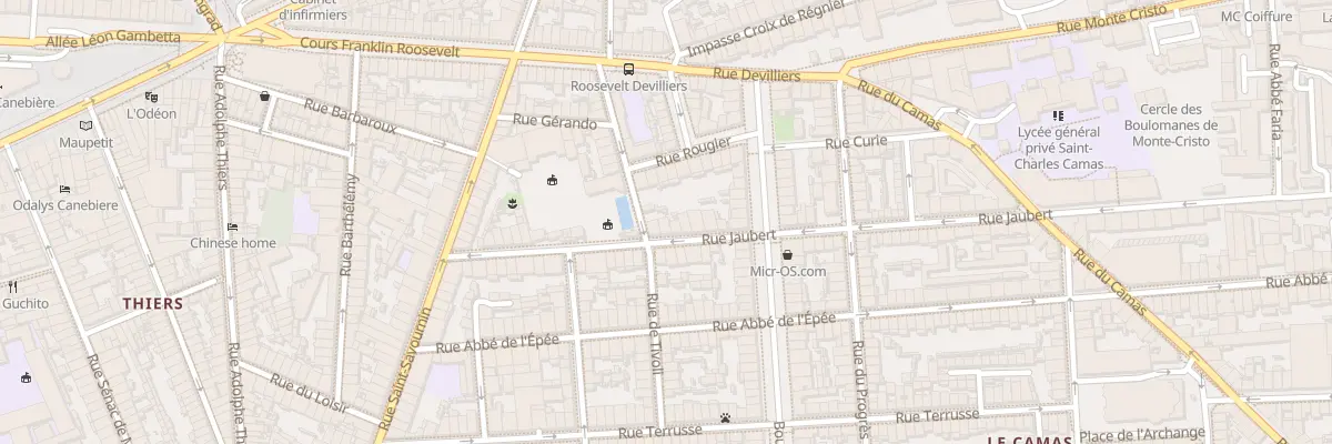 Plan du 35 Rue jaubert à Marseille 5e Arrondissement