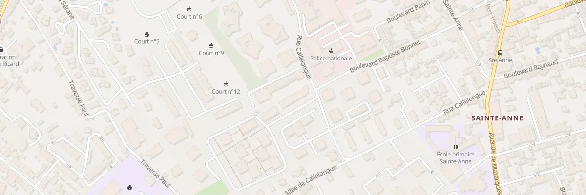 Plan du 64 Rue callelongue à Marseille 8e Arrondissement