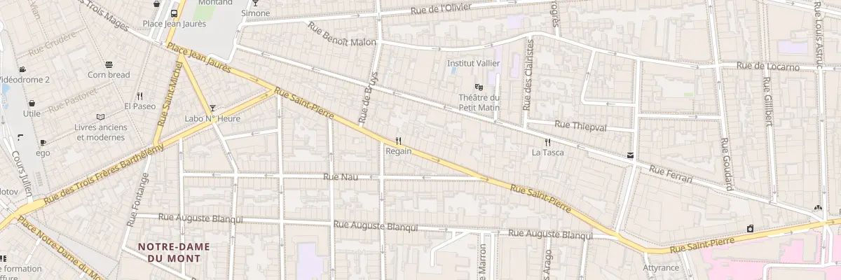 Plan du 61 Rue saint pierre à Marseille 5e Arrondissement