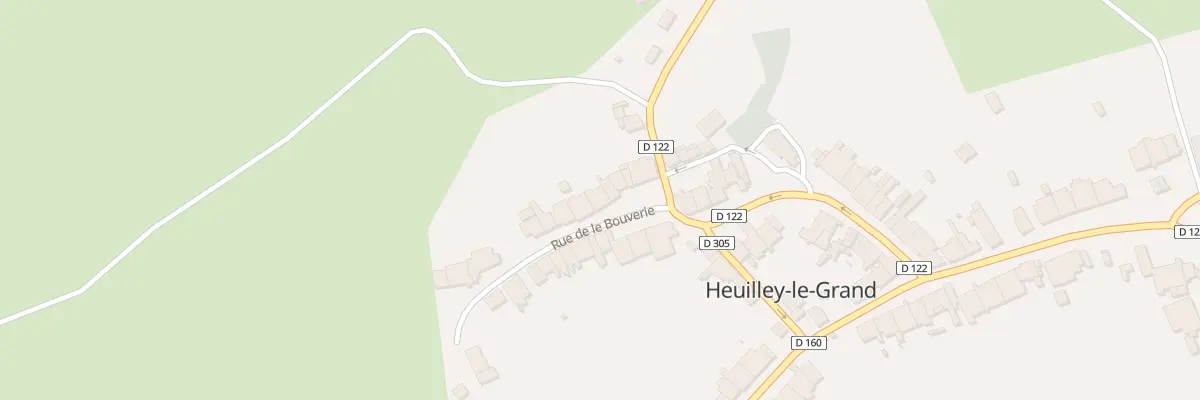 Plan du 10 Rue de la Bouverie à Heuilley-le-Grand