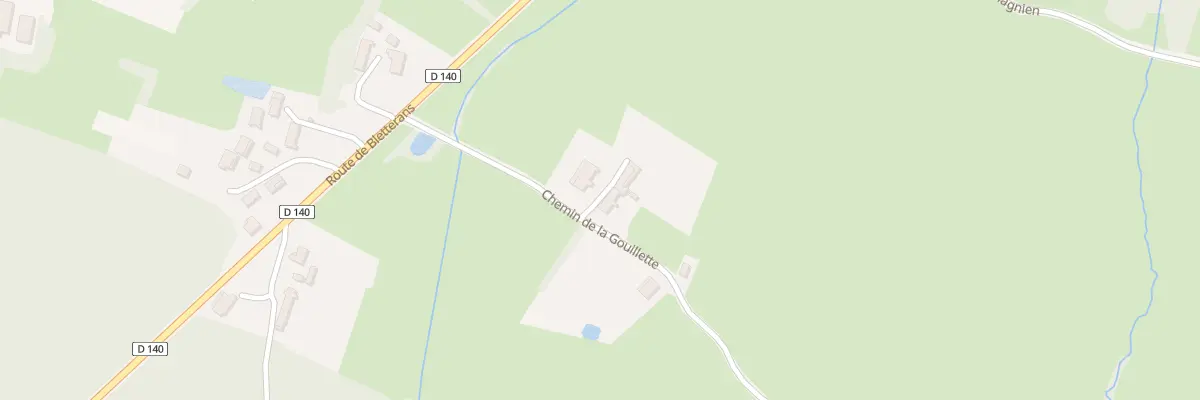 Plan du 165 Che de la Gouillette à Saillenard