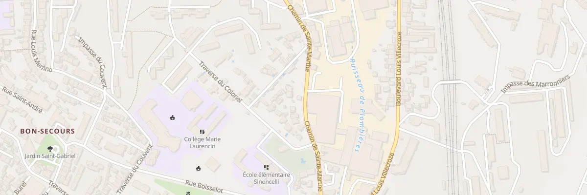 Plan du 43 Che Sainte-Marthe à Marseille 14e Arrondissement