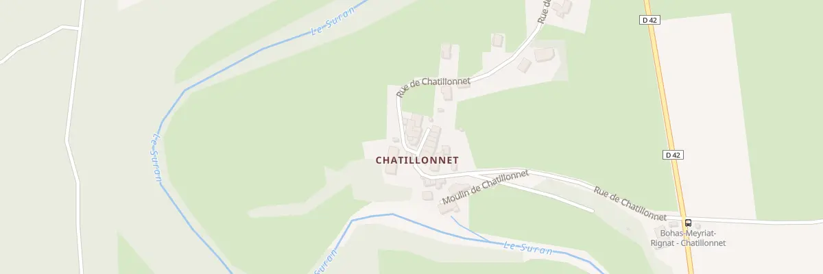 Plan du 519 Rue de Chatillonnet à Bohas-Meyriat-Rignat