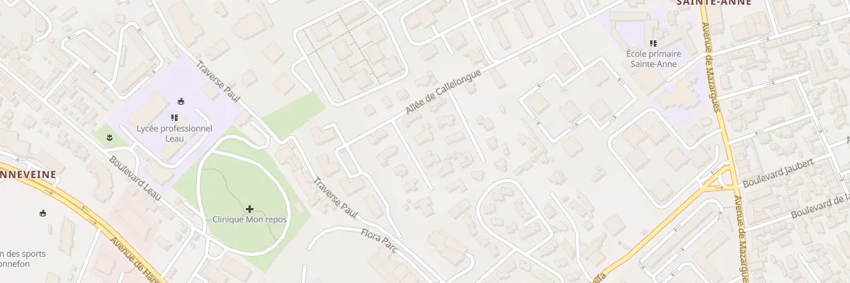Plan du 5 All du Devenson à Marseille 8e Arrondissement