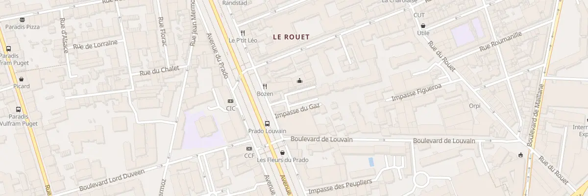 Plan du 199 Av du Prado à Marseille 8e Arrondissement