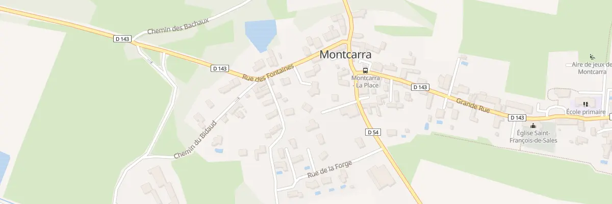 Plan du 98 Rue du Stade à Montcarra